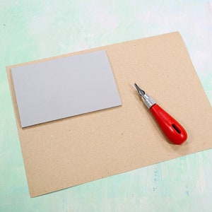 Linhaça tradicional Lino com suporte de juta, para gravura, tamanho A6 (10x15cm) para impressão em bloco de estampagem em linogravura, marca britânica Essdee