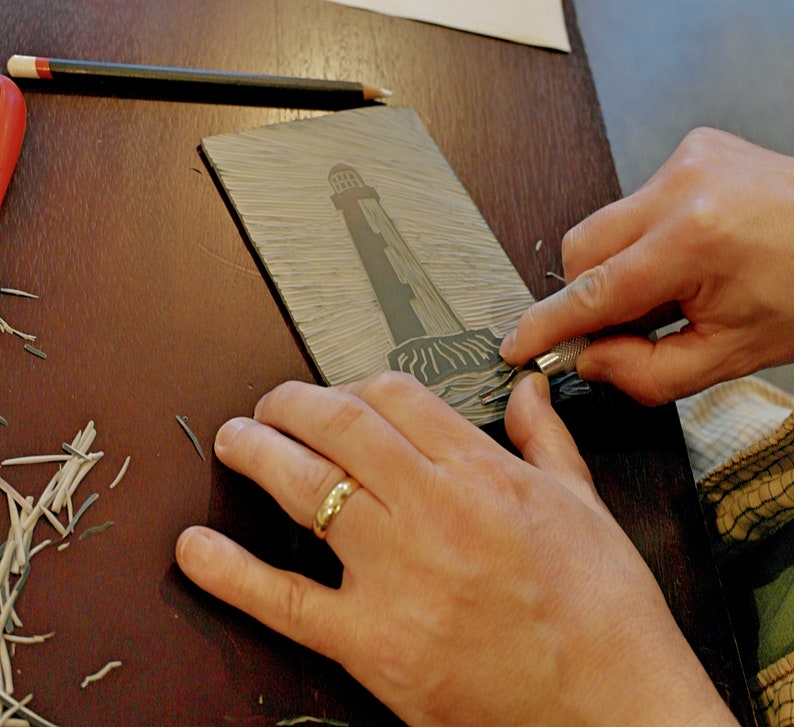 Starter Linocut Kit Lino Print Kit for Beginner With Etsy