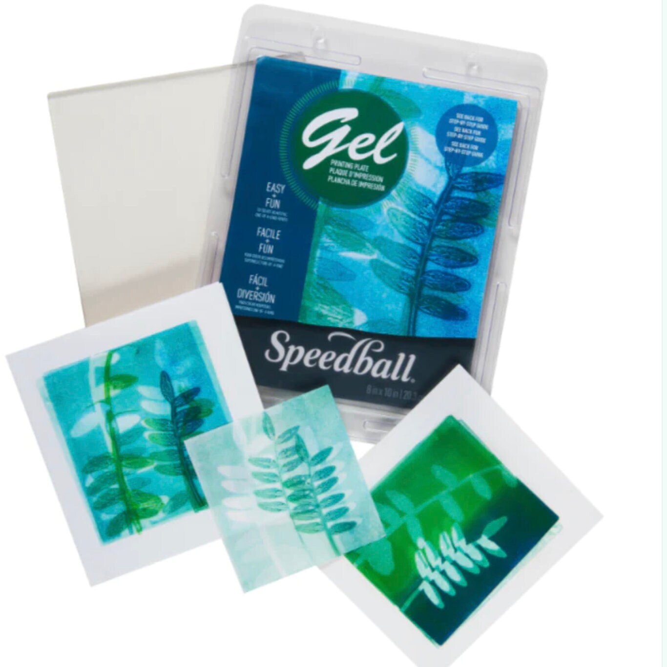 Gelli Arts Gel Printing Plate 5x7 Clear Gel Monoprinting Plate, Gel Plate  Printing Adults and Children Printmaking 