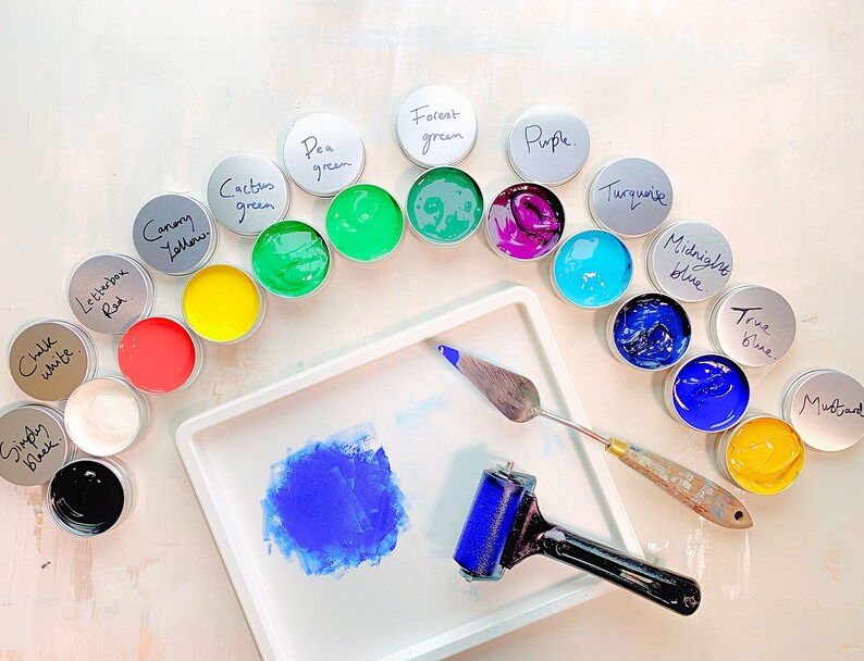 Classic Linocut & Print Kit With 10 Items Choose Your Own Etsy UK