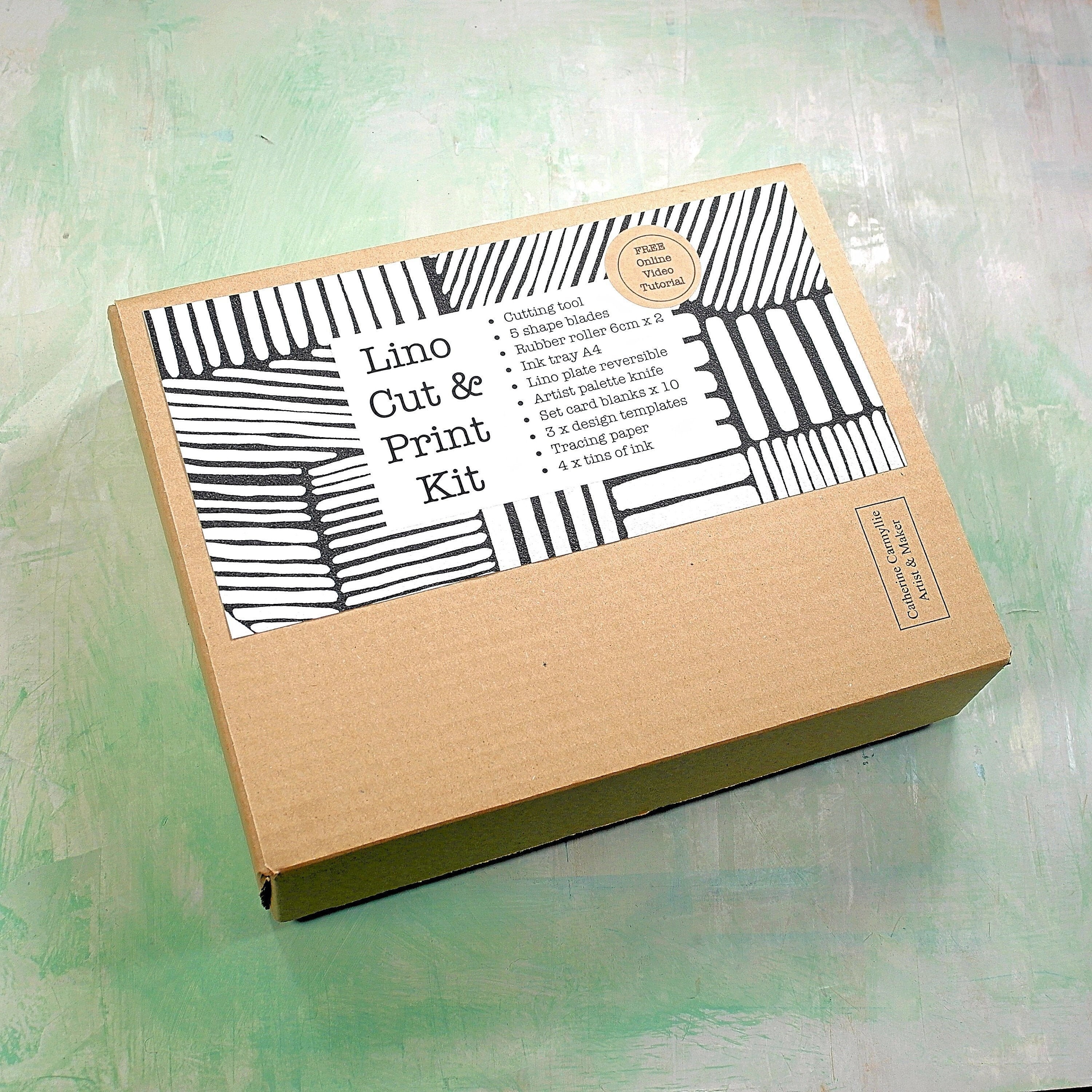 Premium Linocut & Print Kit 18 Items Includes 4 Ink Colours - Etsy Singapore