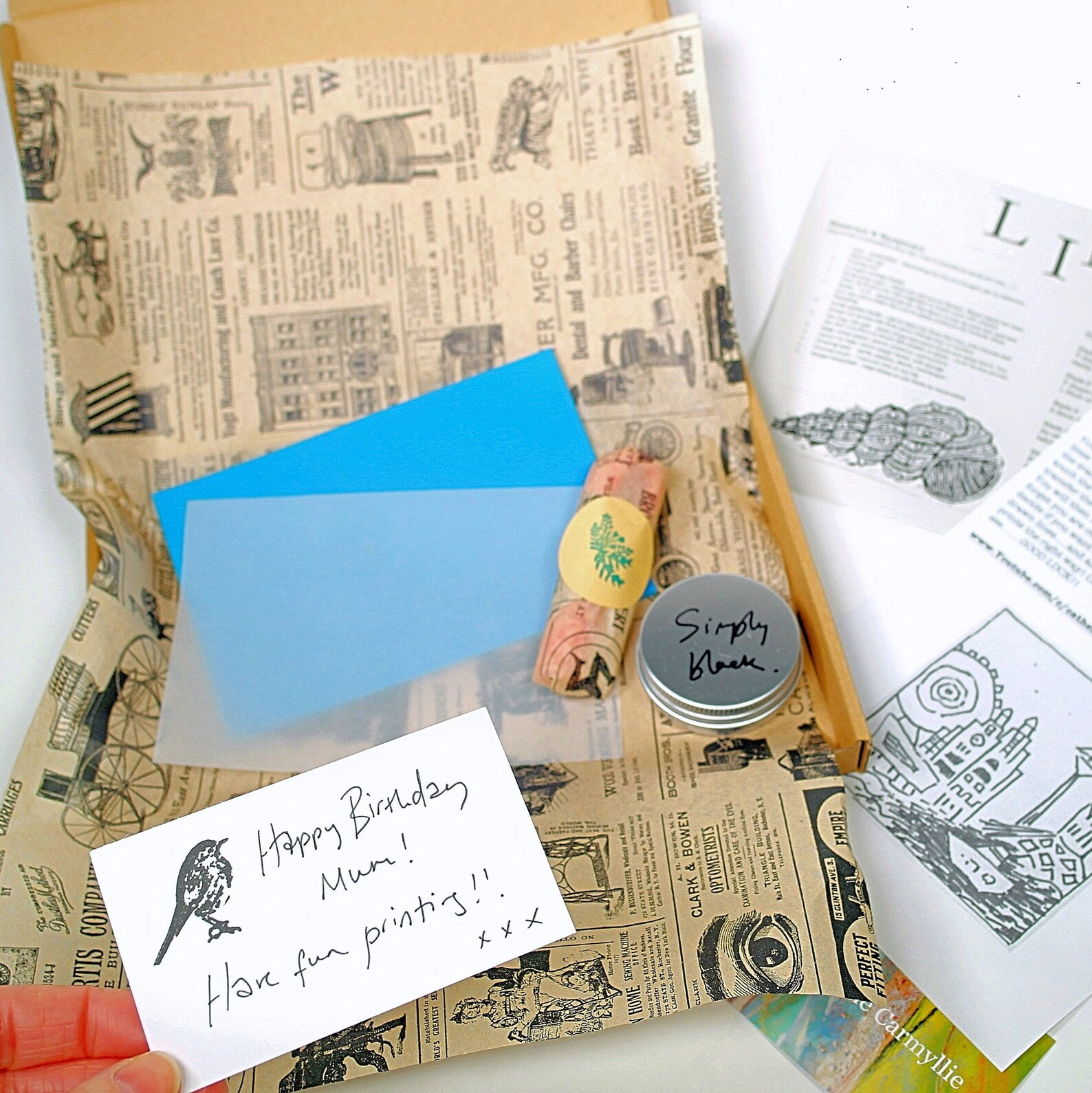 Starter Linocut Kit Lino Print Kit for beginner with Etsy