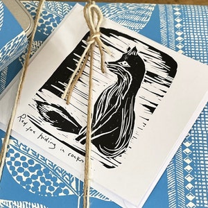 Modèles de téléchargement numérique Woodland A6/A5 pour linogravure et impression, taille A4 imprimable à copier, 7 modèles