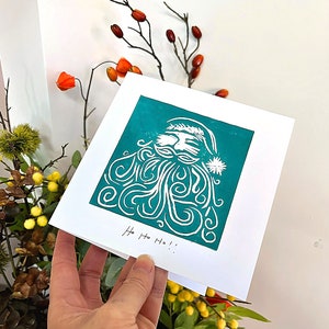 Modelli di formato A6 per download digitale di Natale per linoleografia e stampa, stampabili per copiare disegni x10