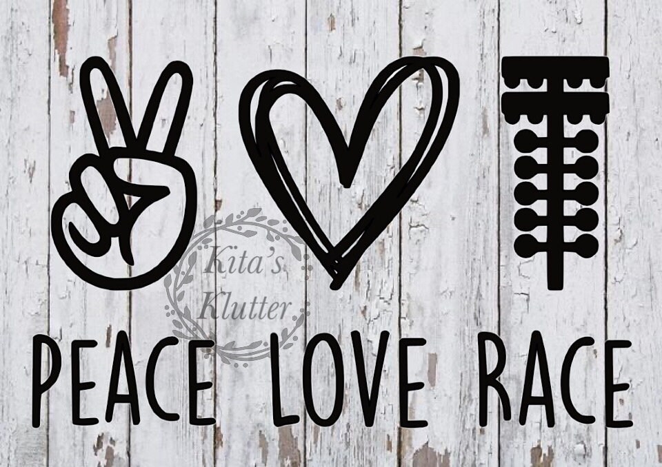 Peace Love Racing Vector Peace Love Race Drag Race SVG DXF - Etsy