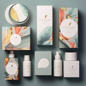Custom colorful Packaging Design for Beauty and Cosmetic Products.Exclusive Cosmetic Boxes for beauty brand.Skincare Box Design