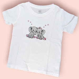 Love Elephants embroidered T-shirt