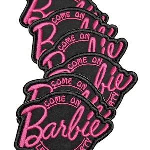 Girly pink Iron on patch