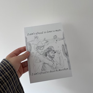 Gay Cowboys A5 Art Print