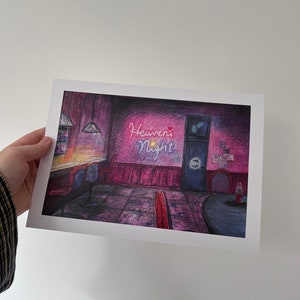 Silent Hill 2 Inspired Heaven&#39;s Night A4 Art Print