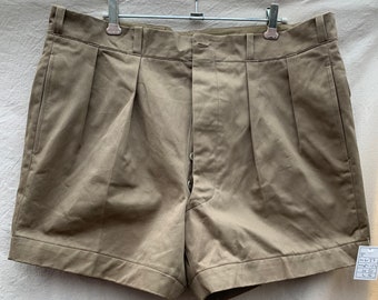 Un-worn 1950's shorts. French M47,  Indo-China campaign. Dead-stock French military. Size 37 inch