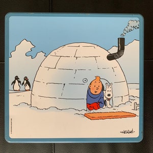 Tintin Collectable Limited edition Biscuit tin from 2005, Winter Time