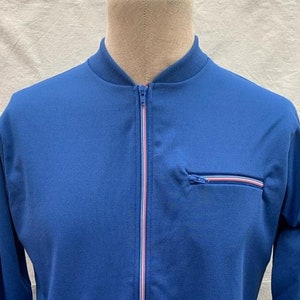 Size M, Rare Dead-Stock 1980&#39;s, Un-worn Blue, old school Tracksuit Combination, Jacket and Trousers. TR1