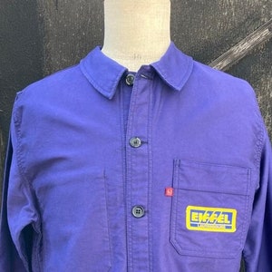 French Workwear Moleskin Jacket, Size L, 1005 Cotton Vintage Chore-Coat. J50