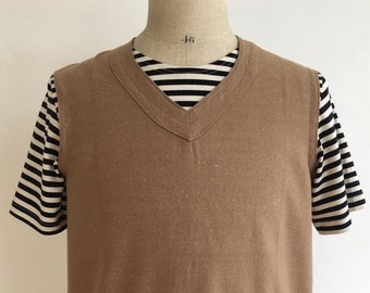 Dead-stock Wool, French Algerian military vest/tank top. Size S/M. Un-worn 1950's