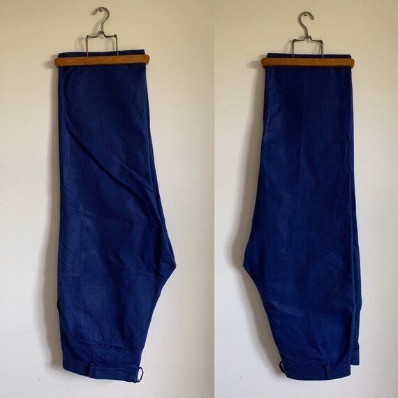 Vintage French Trouser, Size W40, Bleu de Travail