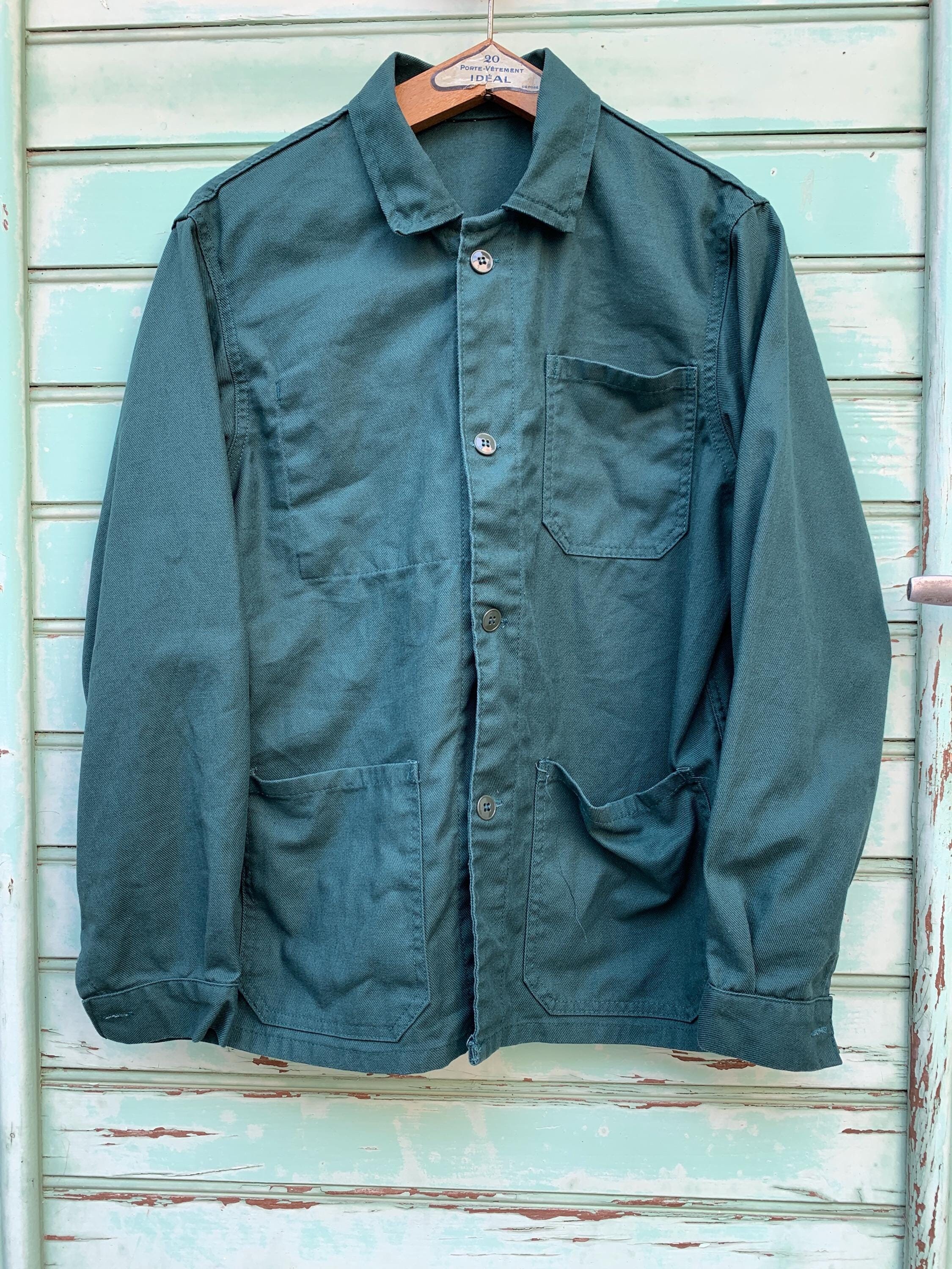 40s 襤褸　French Work Coat Emerald Green 40s 襤褸French Work Coat Emerald Green