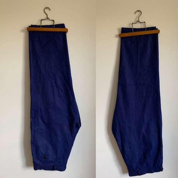 Vintage French Trouser, Size W40, Bleu de Travail