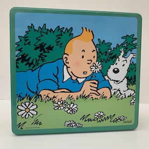 Tintin Collectable Limited edition Biscuit tin from 2005, Spring Time