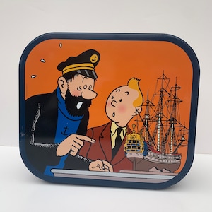 Tintin Collectable Limited edition Biscuit tin from 2011, Secret of the Unicorn