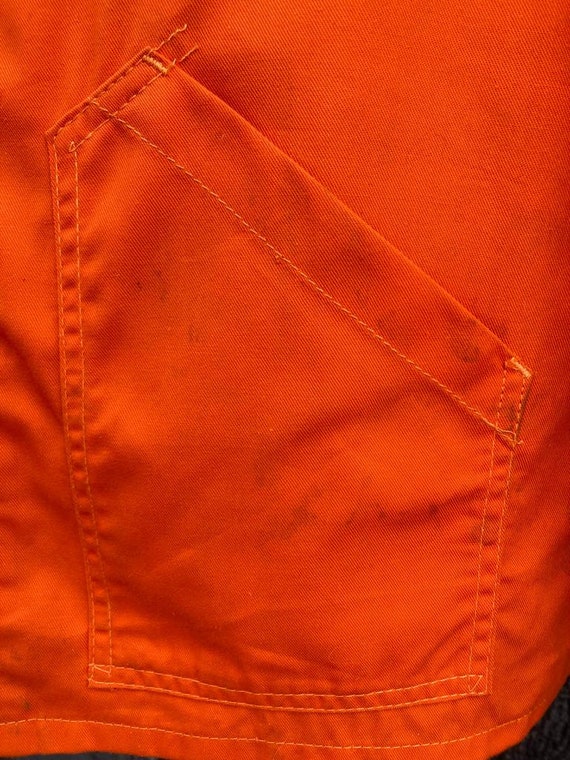 French Orange Workwear 1970's, Size M, Vintage Ga… - image 8