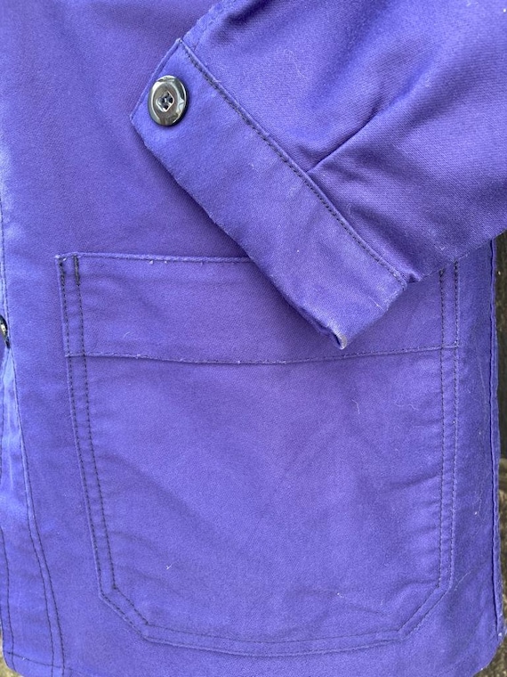French Workwear Moleskin Jacket, Size L, 1005 Cot… - image 7