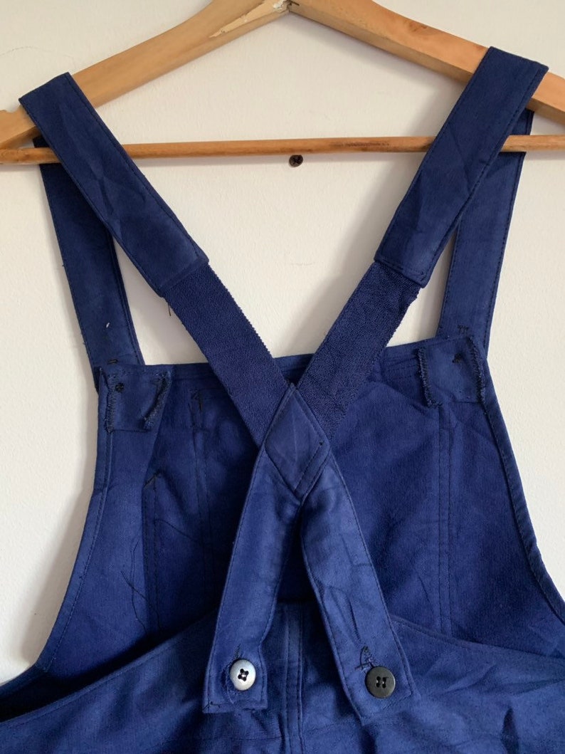 Size S Vintage French Blue Dungarees 70/'s Workwear FD28