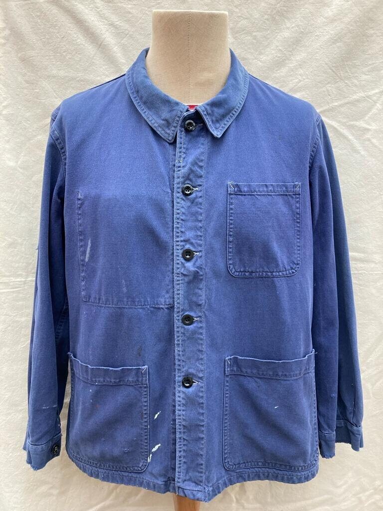 French Workwear, Faded 'artist' Jacket, Size L, Vintage