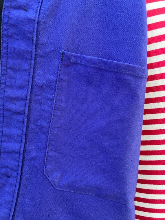 French Workwear Moleskin Jacket, Size L, 1005 Cot… - image 9