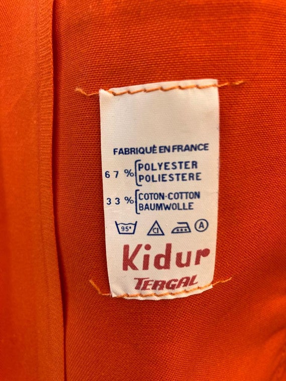 French Orange Workwear 1970's, Size M, Vintage Ga… - image 10