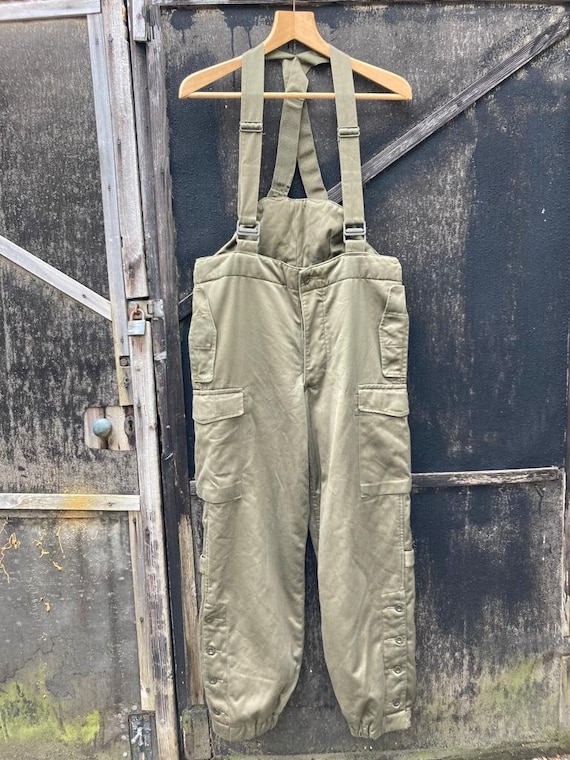 German Vintage Military Un-worn, Size M, Waist 36, Green Trousers