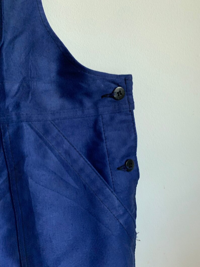 Size S Vintage French Blue Dungarees 70/'s Workwear FD28