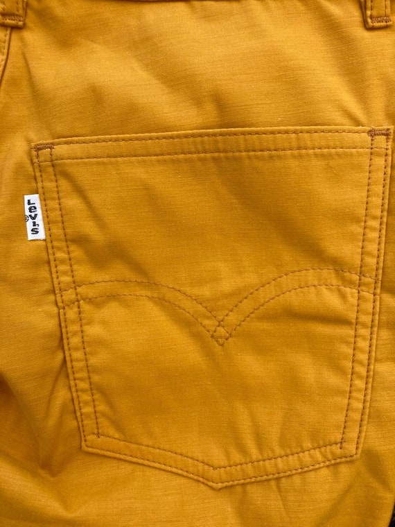 Rare Dead-Stock 1970's, Yellow Levi's Pants/Trous… - image 3