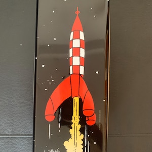 French Tintin biscuit Tin, Lunar Adventures, Limited Edition 2007