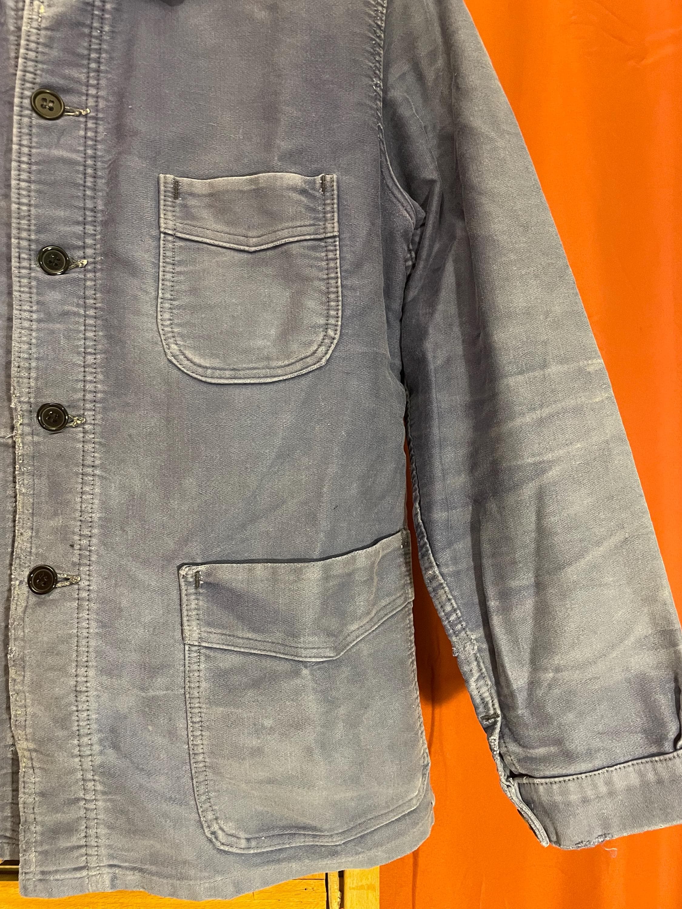 Exceptional 1940's Adolphe Lafont French Moleskin Workwear