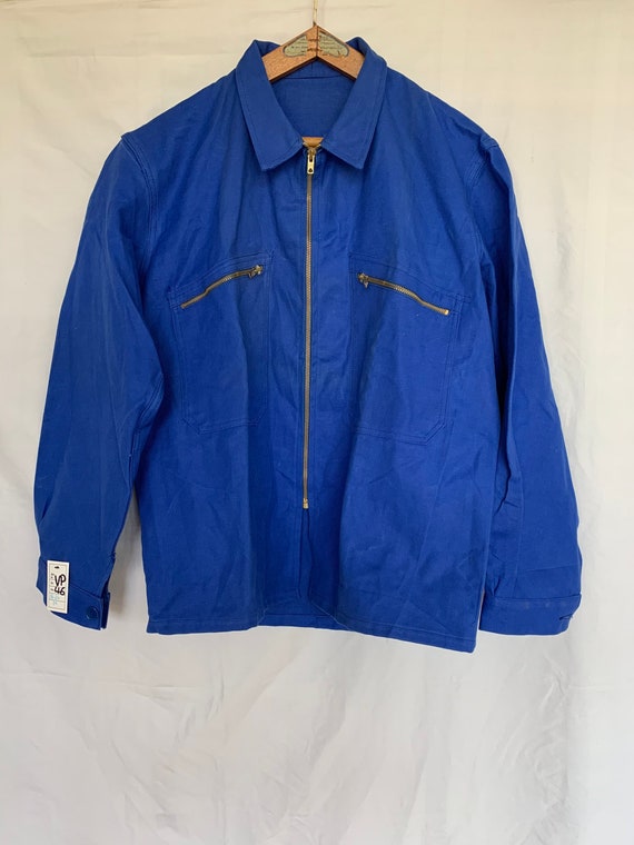 French 1970's Work-wear, Size L, Vintage Dead-stoc