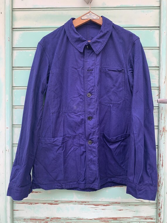 Moleskin French Workwear Jacket Cotton Chore Made In England