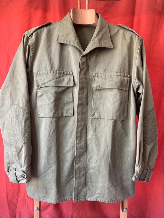 Size Large, Vintage French Army Field Jacket, Early Pattern