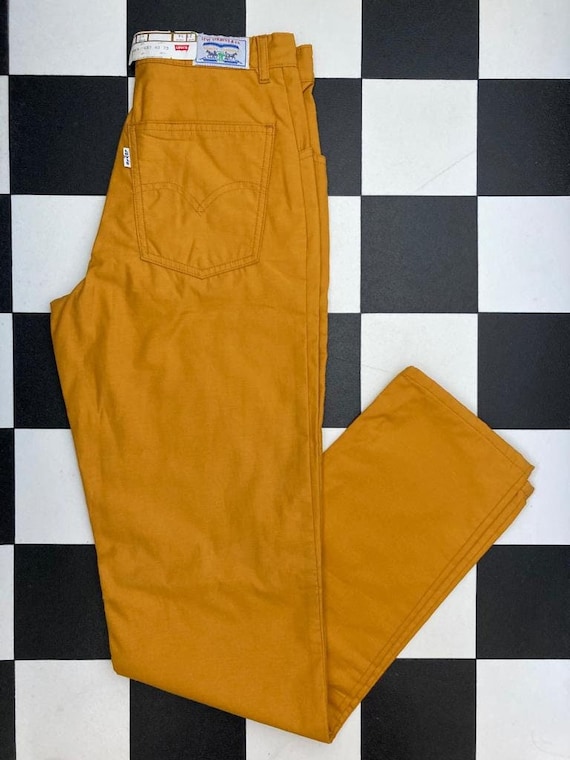 Rare Dead-Stock 1970's, Yellow Levi's Pants/Trous… - image 1