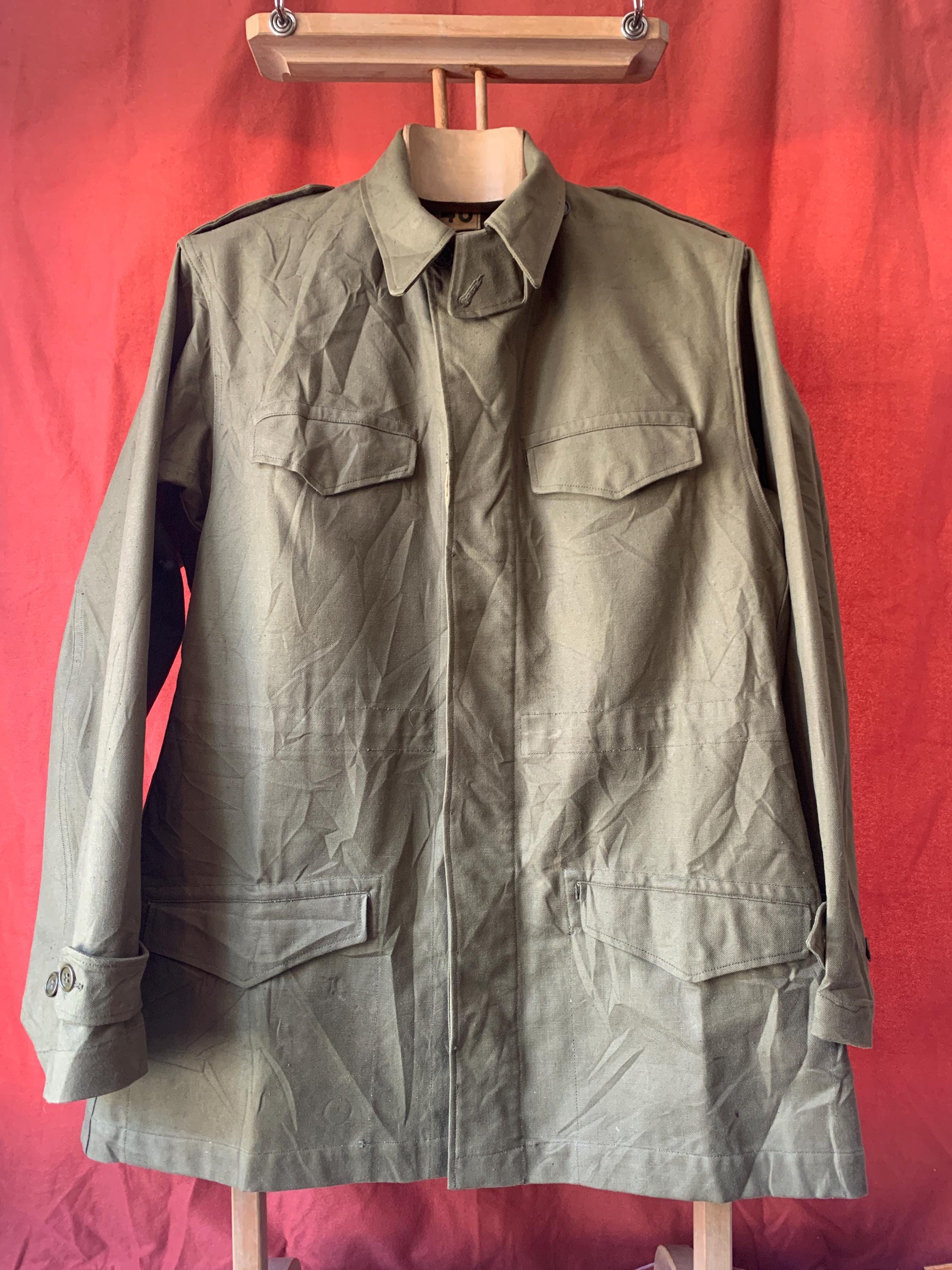 ジャケット・アウター 50's French Army Wool Field Coat Military × Vintage Vintage 1940-1950 French Military Army