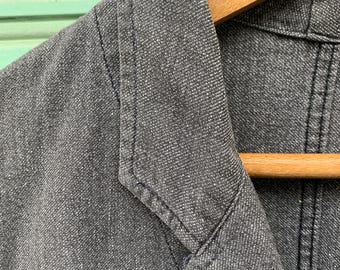 Size Medium/large Vintage French Chambray Atelier Coat