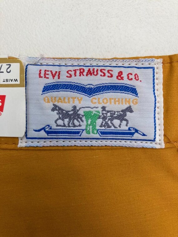 Rare Dead-Stock 1970's, Yellow Levi's Pants/Trous… - image 5
