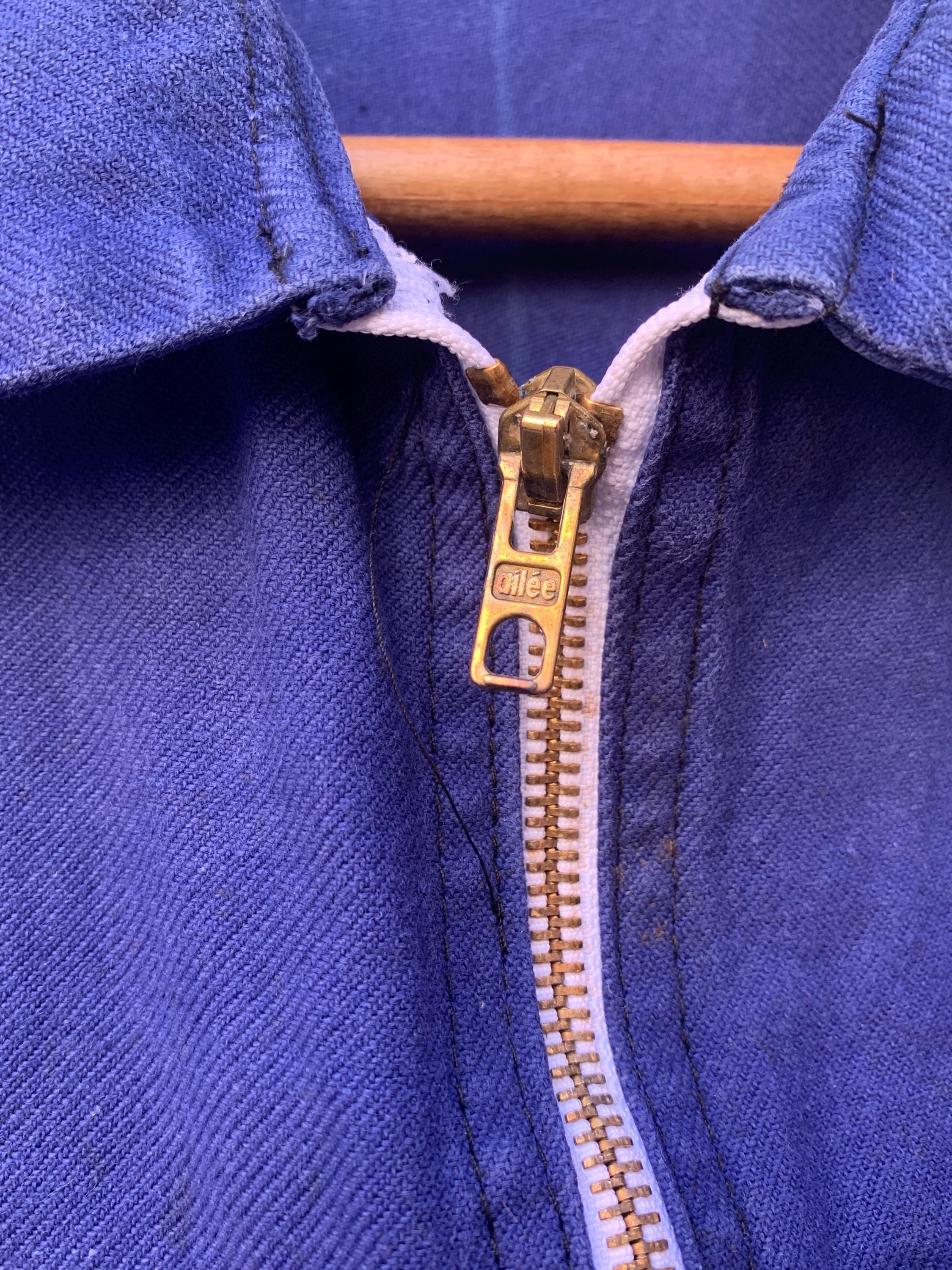 【極美品】60s French Work Jacket 60's] French Vintage Le Corbusier Leather Work Jacket
