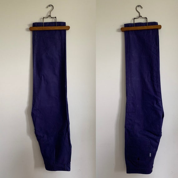 Vintage French Trouser, Size W32, Bleu de Travail