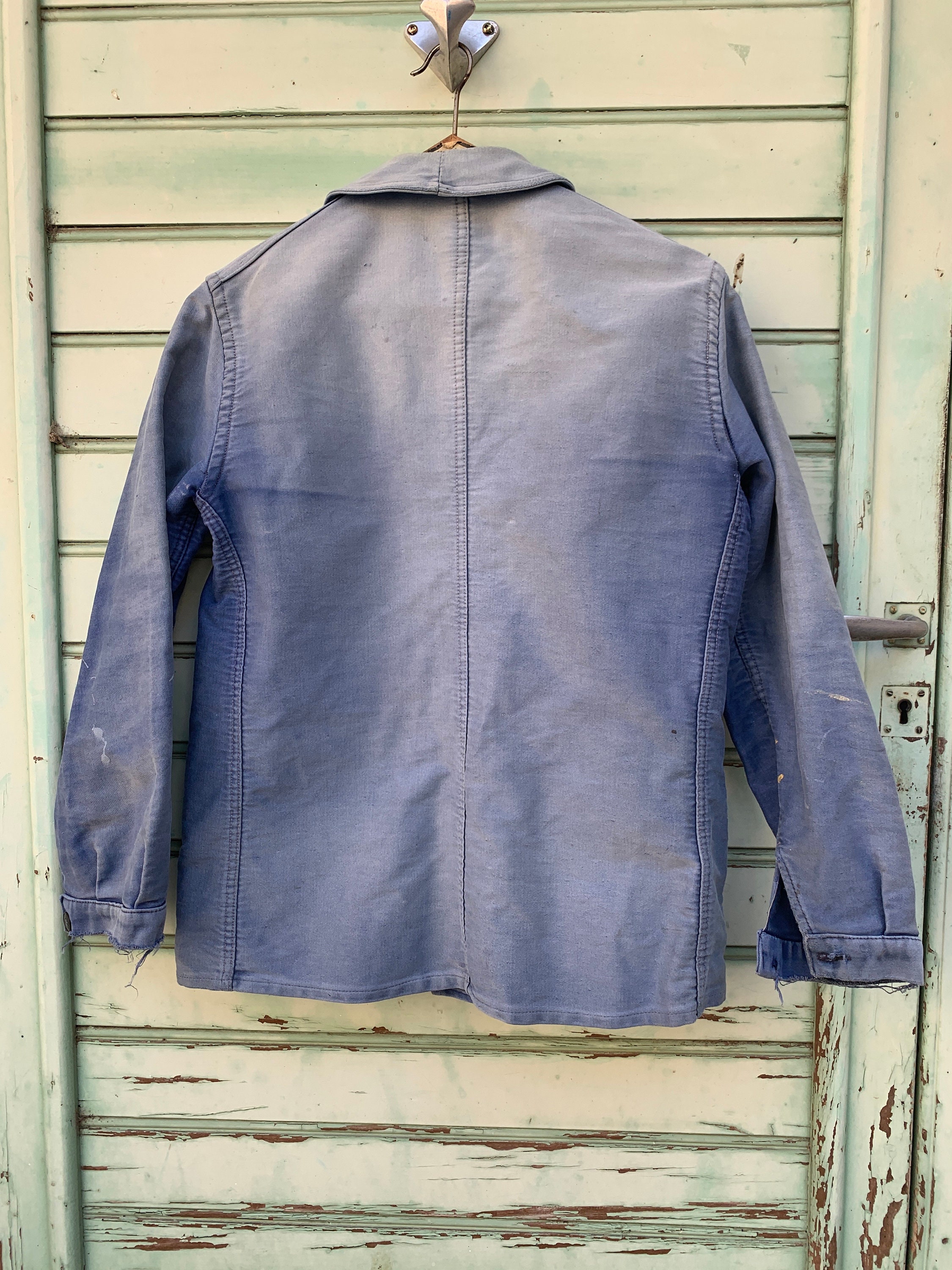 Size Small, Exceptional French Moleskin Workwear Jacket, Le Size Small, Exceptional French Moleskin Workwear Jacket, Le