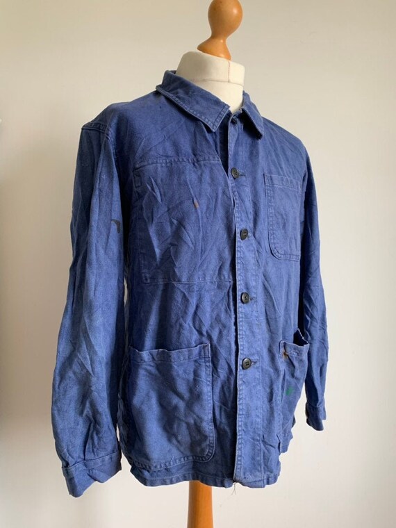 French Work-wear, Size L, Vintage Work Coat, J71