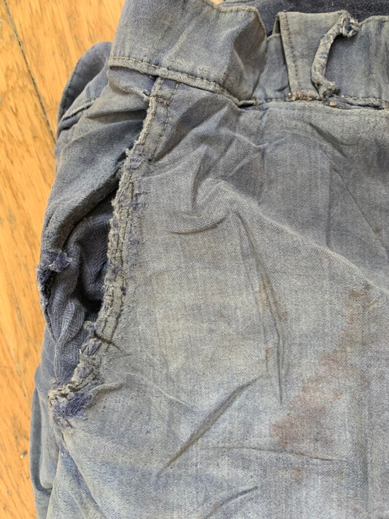 FT6 1950/'s Work-wear trousers Vintage French Pants Size 38 Waist