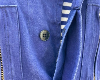Size L. Exceptional French Fireman's Jacket, Blue 100