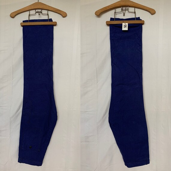 Vintage French Trouser, Size W34, Bleu de Travail