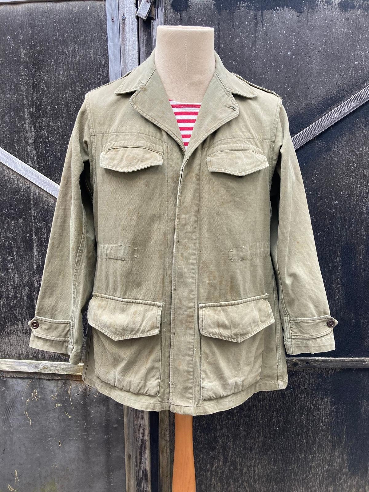 Size S/M, Vintage French M47 French Army Field Jacket, 100% HBT 